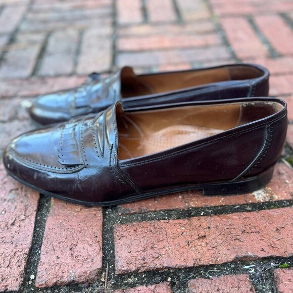 Cole Haan Men’s Burgundy Leather Penny Loafers Size 11.5 D main image 8